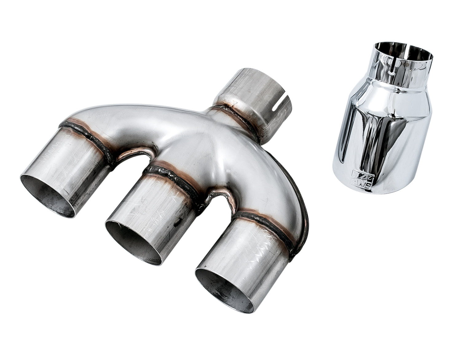 AWE Dual-to-Triple Tip Conversion for 10th Gen Civic Si - Chrome Silver Tip (AWE Exhaust required) - Primary