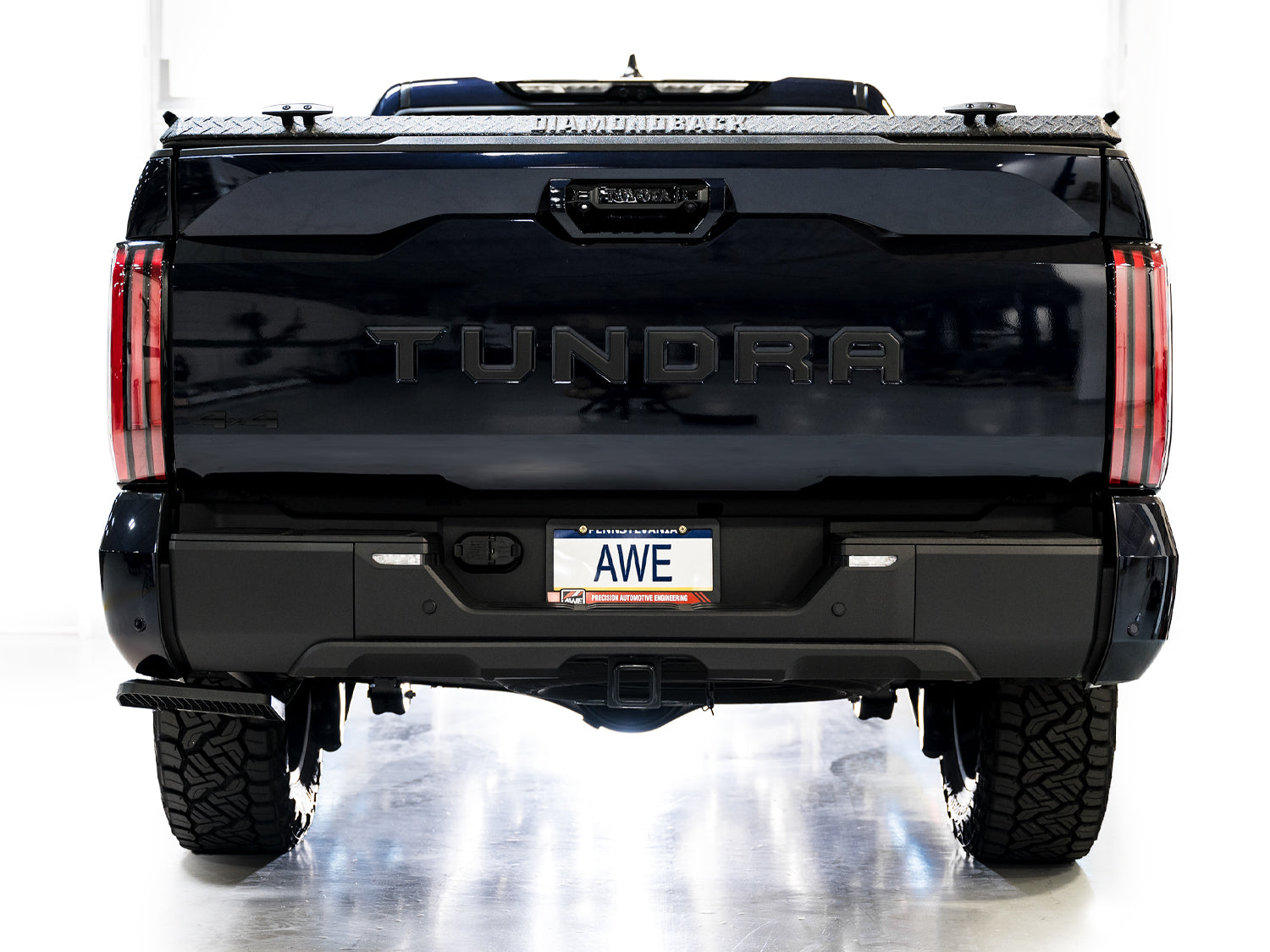 AWE 0FG Exhaust for 3rd Gen Toyota Tundra - BashGuard™ Only - Mounted