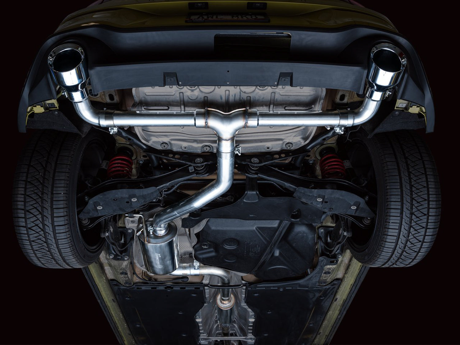 AWE Touring Edition Exhaust for VW MK8 GTI - Chrome Silver Tips - Mounted