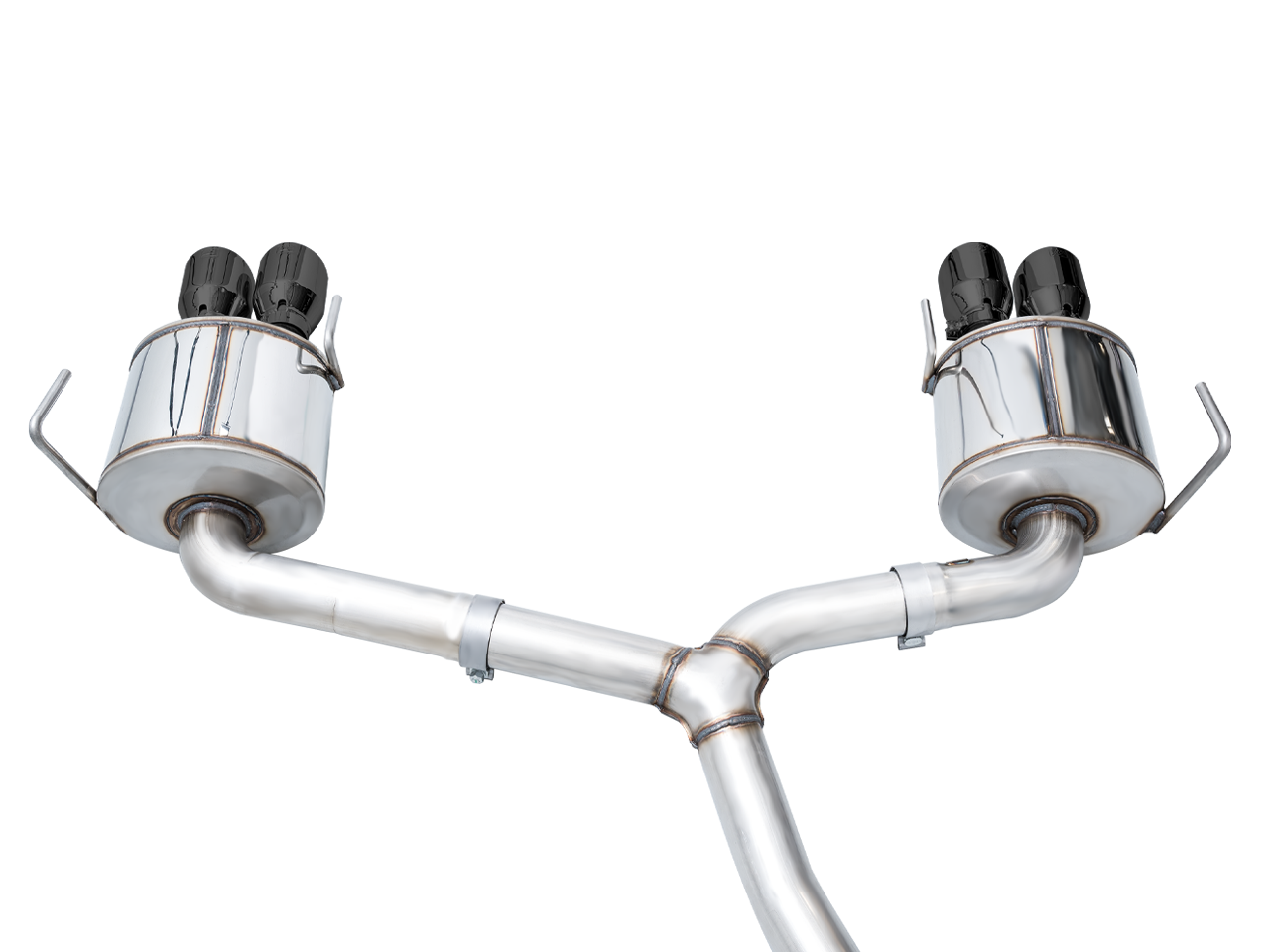 AWE Touring Edition Exhaust for VB Subaru WRX - Diamond Black Tips - out of package