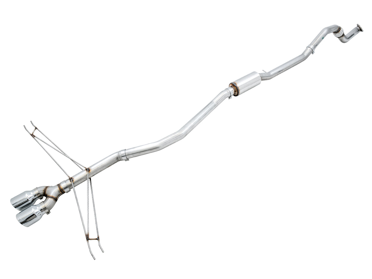 AWE Track Edition Exhaust for 10th Gen Civic Si Coupe / Sedan (includes Front Pipe) - Dual Chrome Silver Tips - Primary