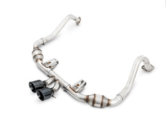 AWE Touring Edition Exhaust for Porsche 718 Boxster / Cayman - Diamond Black Tips - Primary