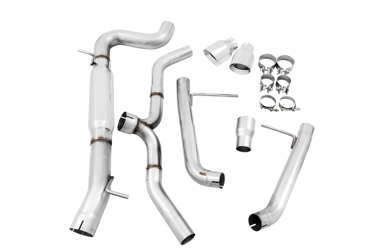 AWE Track Edition Exhaust for VW Golf Alltrack / Sportwagen 4Motion - Chrome Silver Tips - out of package