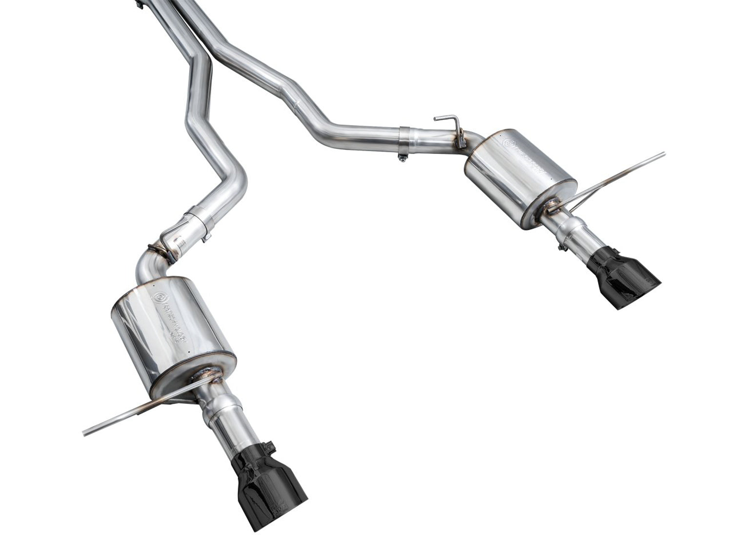 AWE Touring Edition Exhaust for Dodge Durango 6.4 / 6.2 SC - Diamond Black Tips - out of package