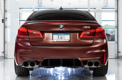 AWE Track Edition Catback Exhaust for BMW F90 M5 - Chrome Silver Tips - Mounted