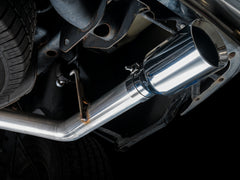 AWE 0FG Dual Rear Exit Catback for 4th Gen RAM 1500 5.7L (without bumper cutouts) - Chrome Silver Tips - Mounted