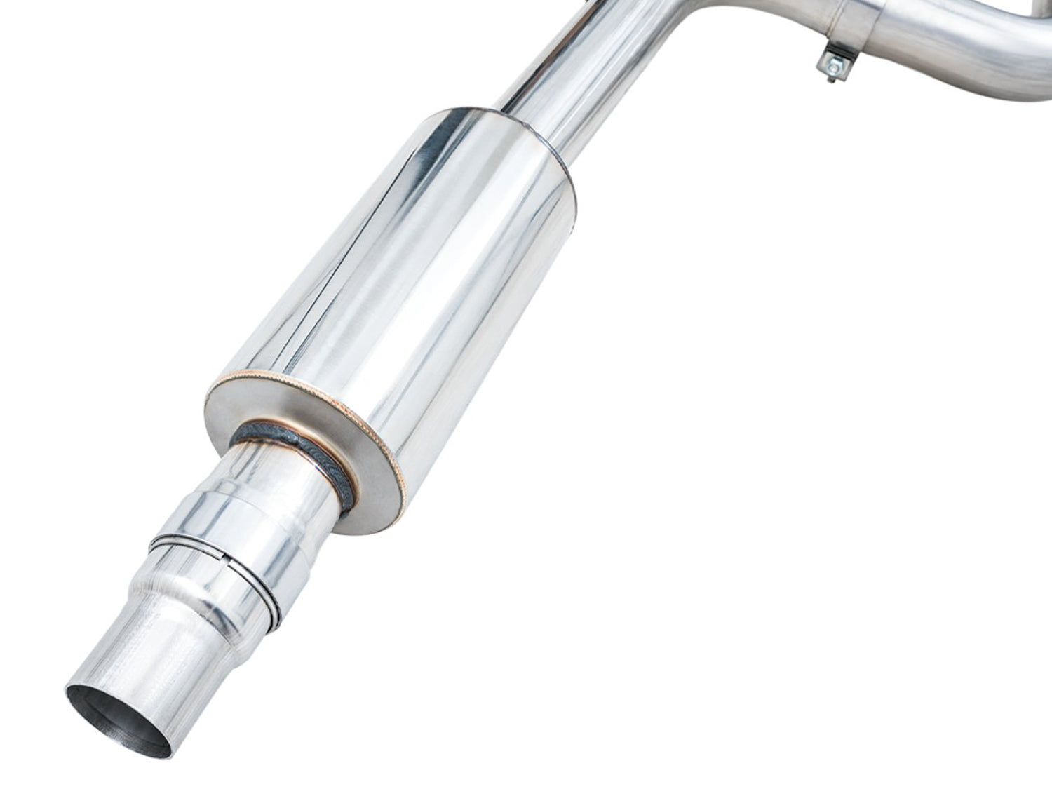 AWE Touring Edition Exhaust for VW MK8 GTI - Diamond Black Tips - Close Up