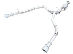 AWE 0FG Dual Rear Exit Catback for 5th Gen RAM 1500 5.7L (with bumper cutouts) - Chrome Silver Tips - Primary