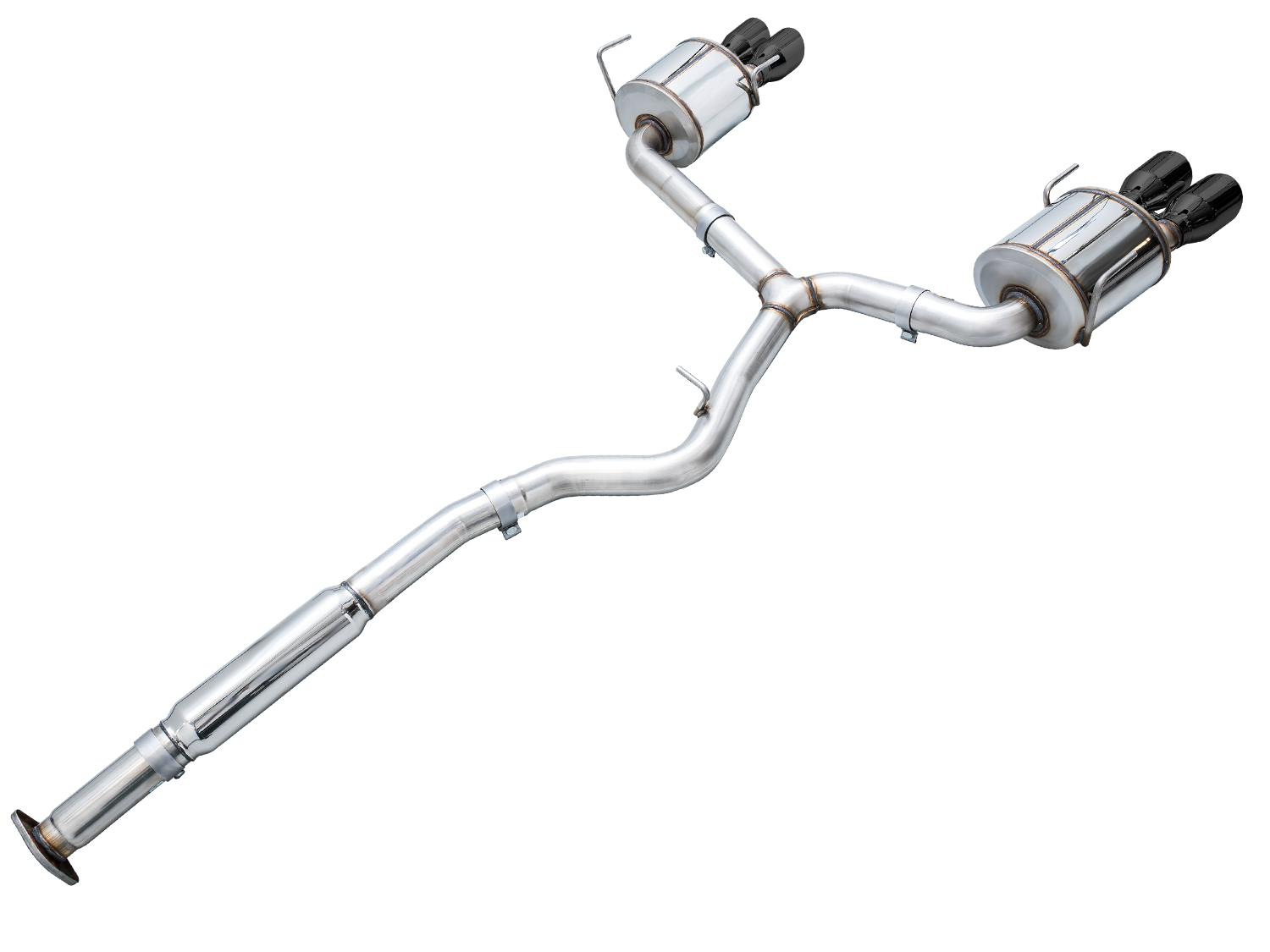 AWE Touring Edition Exhaust for VB Subaru WRX - Diamond Black Tips - out of package