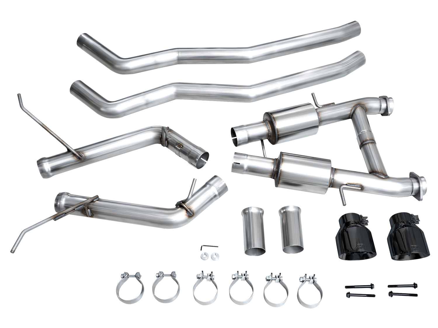 AWE Track Edition Exhaust for Dodge Durango 3.6 / 5.7 - Diamond Black Tips - out of package
