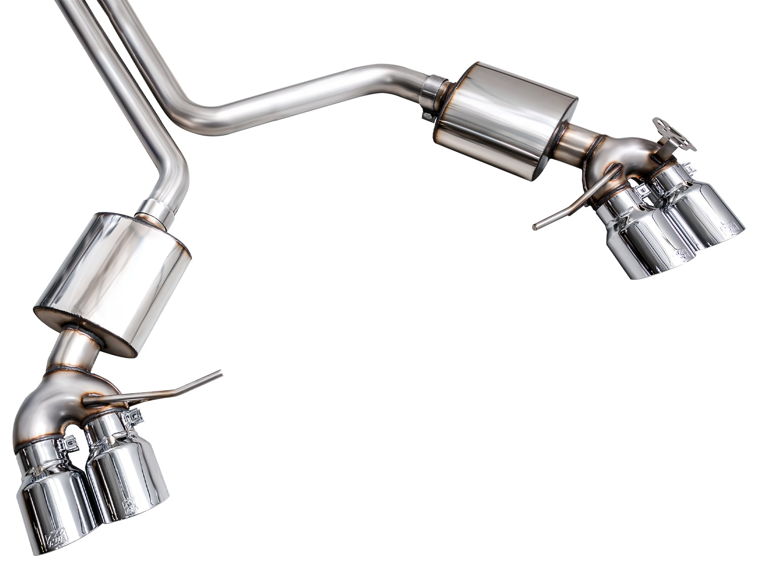 AWE Touring Edition Catback Exhaust for '22+ Porsche Macan 2.9TT - Chrome Silver Tips - out of package