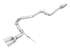 AWE Track Edition Cat-back Exhaust for Ford Focus ST - Chrome Silver Tips - Primary