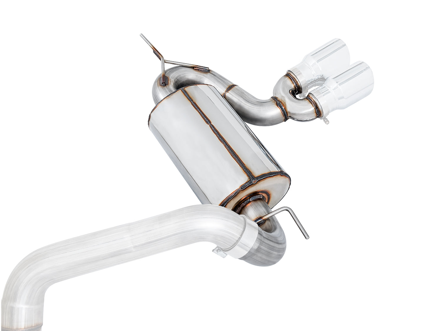 AWE Touring Edition Cat-back Exhaust for Ford Focus ST - Resonated - Chrome Silver Tips - out of package
