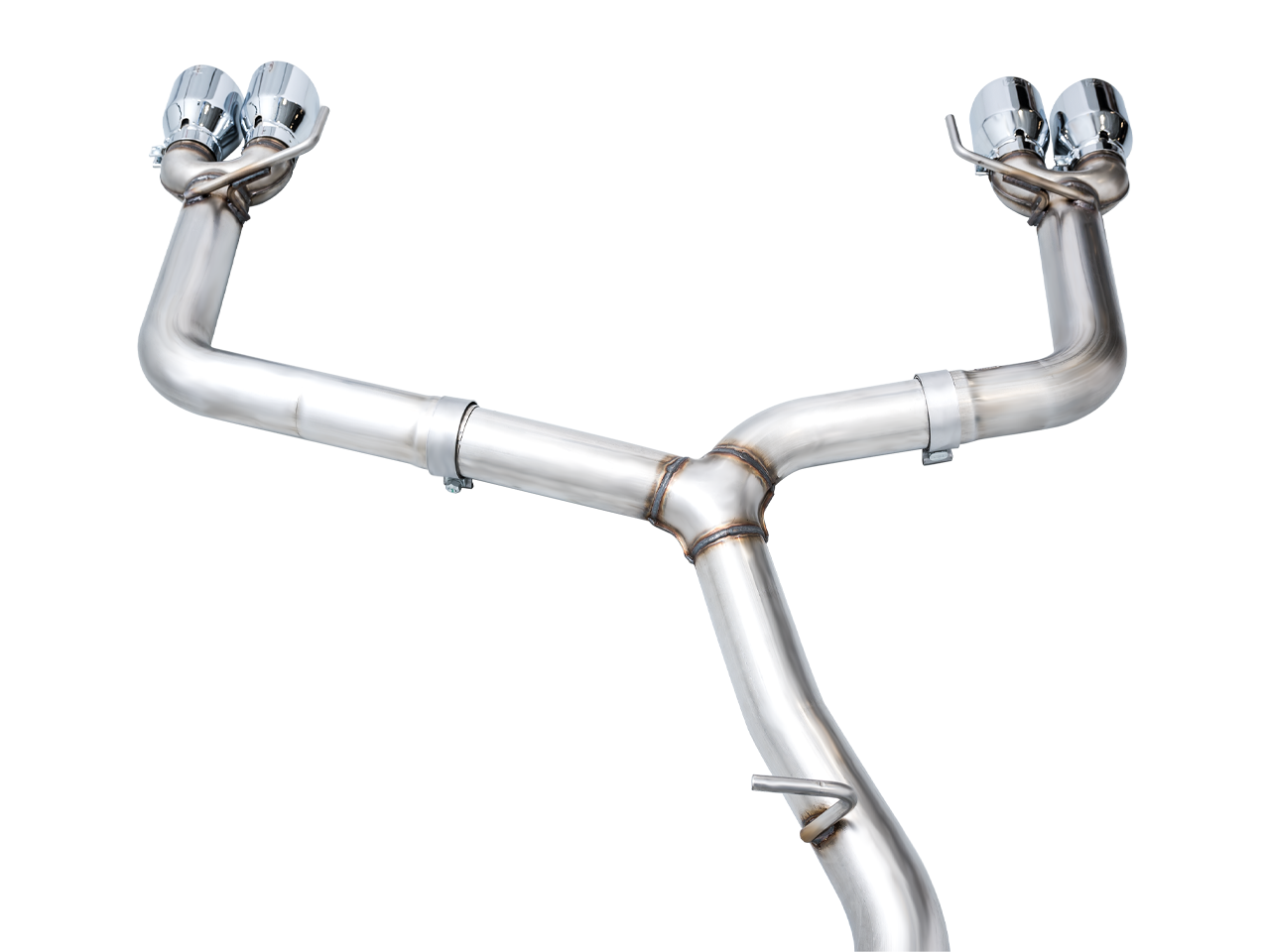 AWE Track Edition Exhaust for VB Subaru WRX - Chrome Silver Tips - out of package
