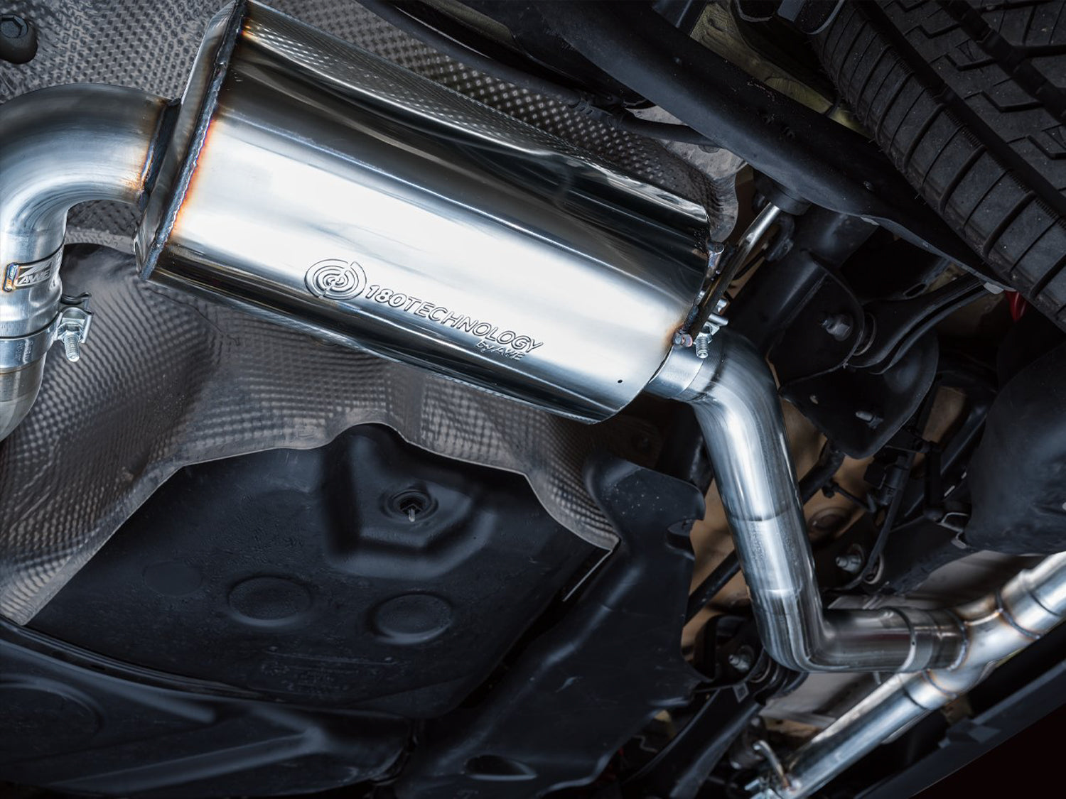 AWE Touring Edition Exhaust for VW MK8 GTI - Chrome Silver Tips - Close Up