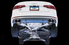 AWE Touring Edition Exhaust for Audi B9 S4 - Chrome Silver 102mm Tips - Mounted