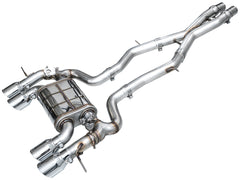 AWE SwitchPath™ Exhaust for BMW G87 M2 - Chrome Silver Tips - out of package