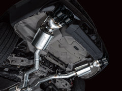 AWE Touring Edition Exhaust for Ford Explorer ST - Diamond Black Tips - Mounted
