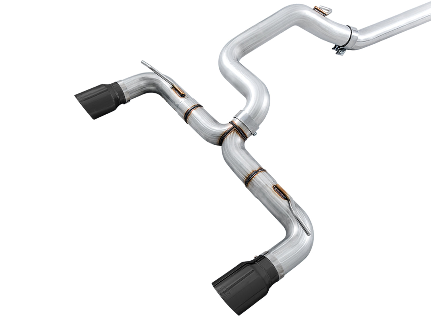 AWE Track Edition Cat-back Exhaust for Ford Focus RS - Diamond Black Tips - Primary