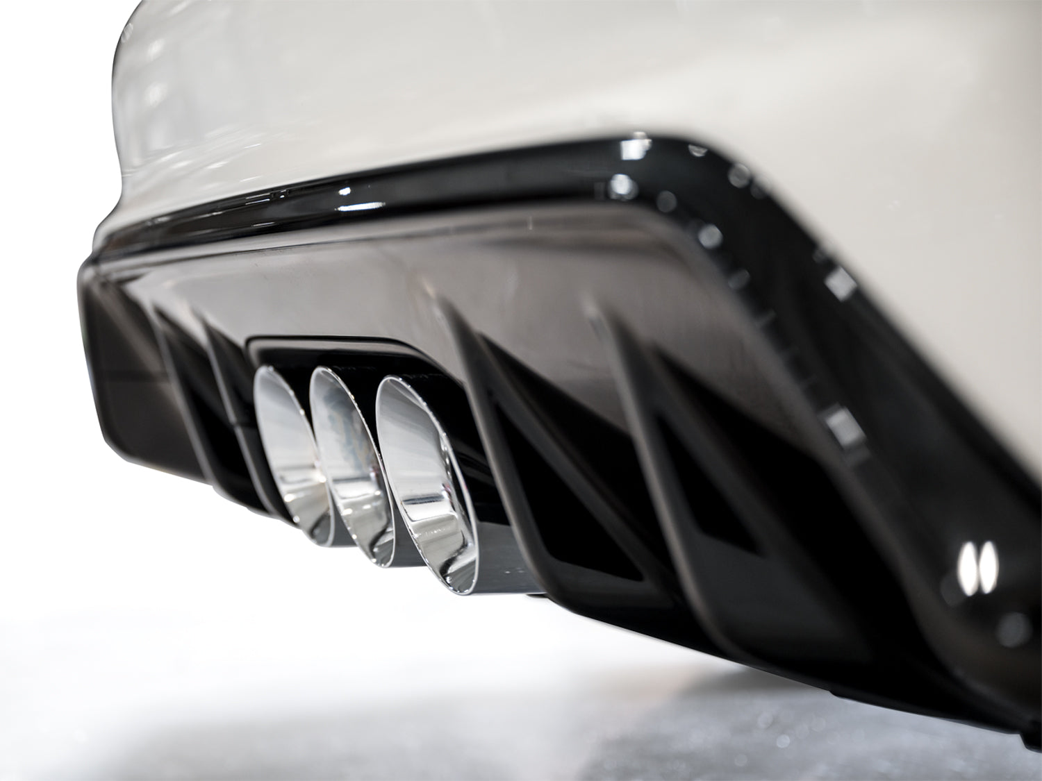 AWE Track Edition Exhaust for FL5 Civic Type R - Triple Chrome Silver Tips - Mounted