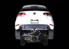 AWE Performance Catback Exhaust for Mk6 GTI - Diamond Black Round Tips - Mounted
