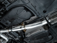 AWE Touring Edition Exhaust for Volkswagen MK8 Golf R - Chrome Silver Tips - Mounted