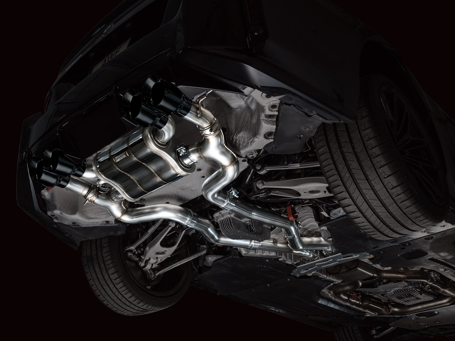 AWE   SwitchPath™ Exhaust for BMW G87 M2 - Diamond Black Tips - Mounted
