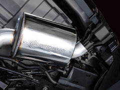 AWE Touring Edition Exhaust for Nissan Z - Diamond Black Tips - Mounted