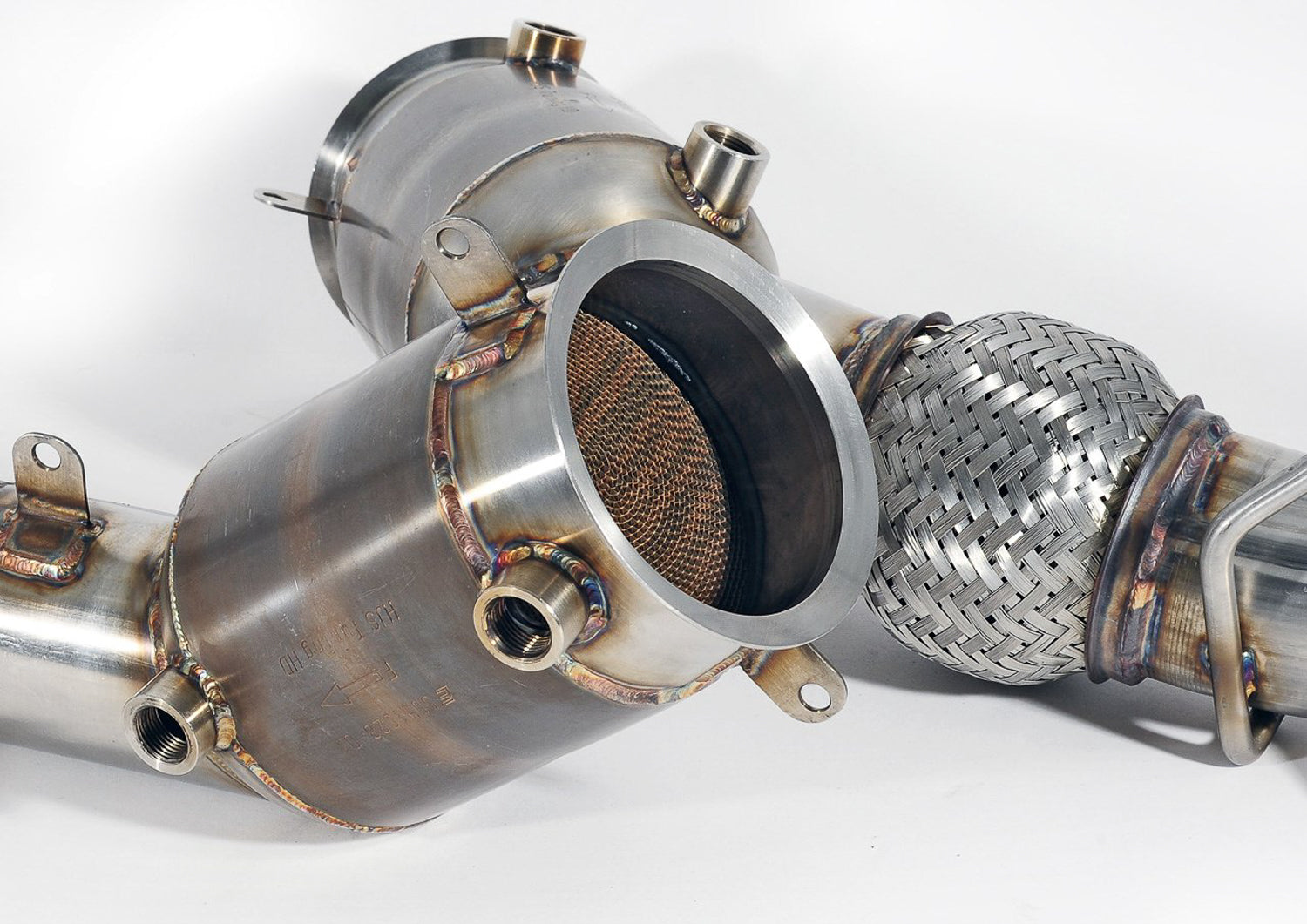 AWE Performance Catalysts for McLaren 3.8TT - 12C / 570 / 600LT / 650 / 675LT - Close Up