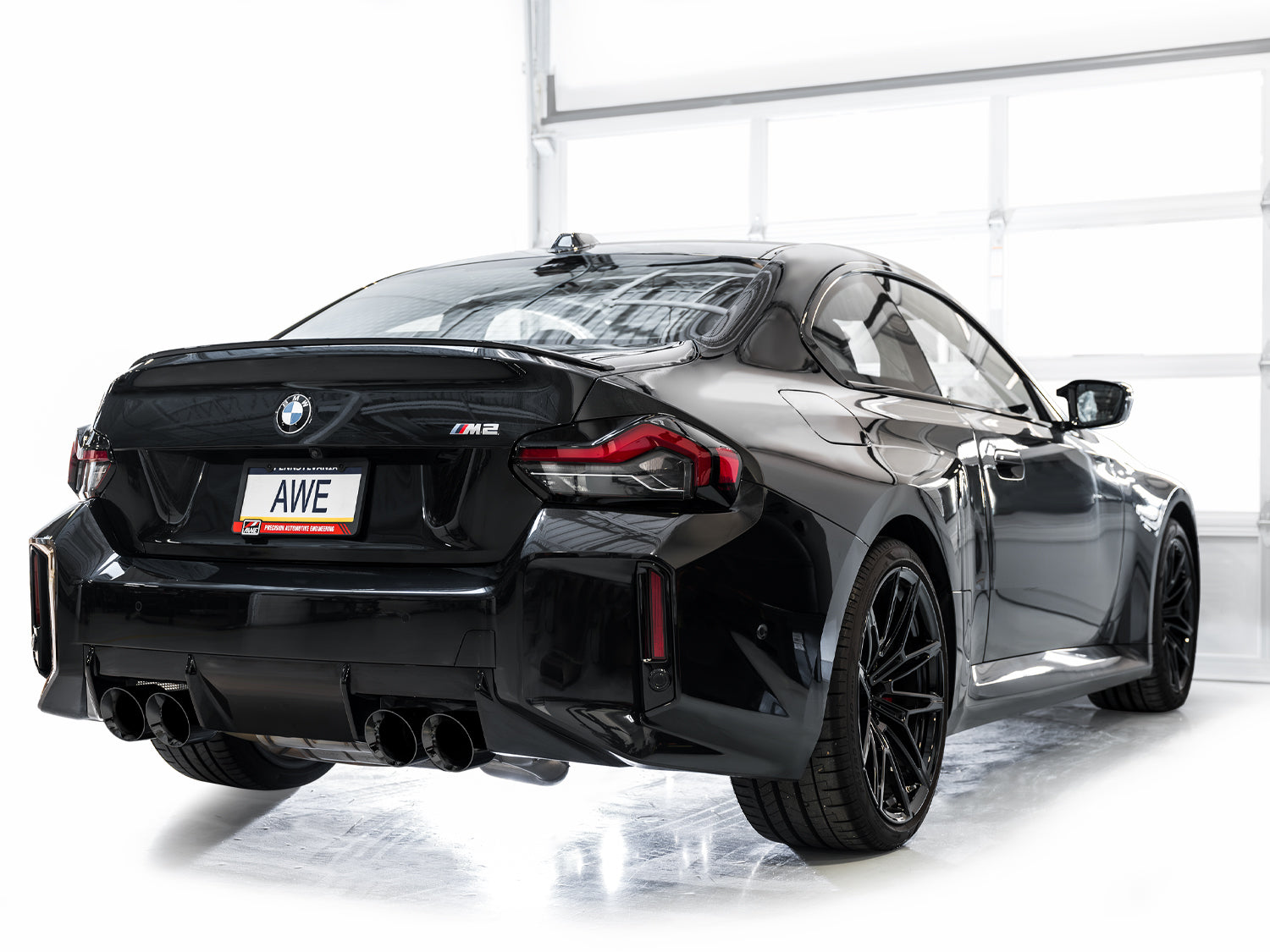 AWE   SwitchPath™ Exhaust for BMW G87 M2 - Diamond Black Tips - Mounted