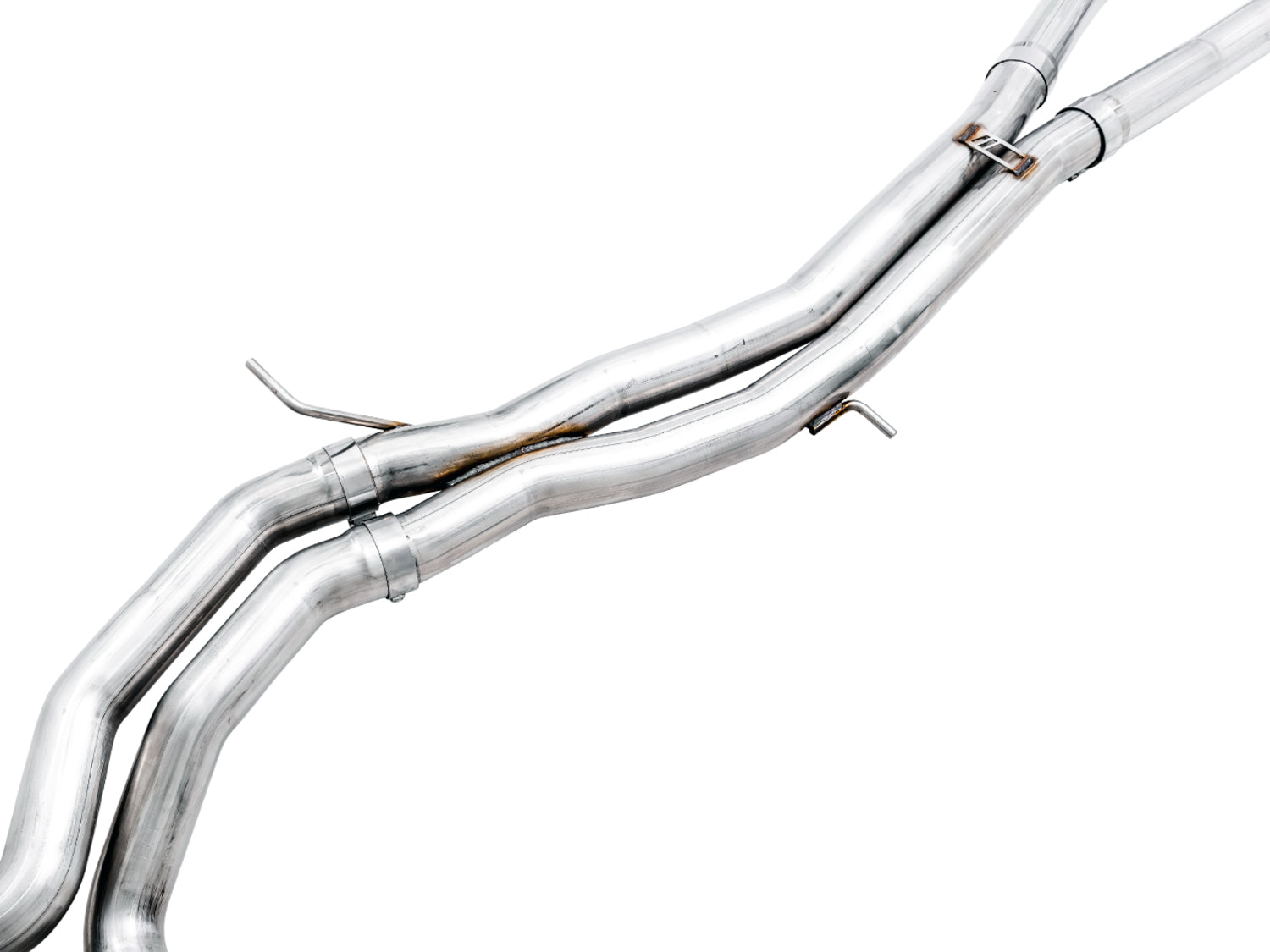 AWE Track Edition Exhaust for Audi B9.5 RS 5 Sportback - Non-Resonated - Diamond Black RS-style Tips - out of package