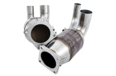 AWE Performance Catalysts for Porsche 991.2 3.0L - PSE Only - Close Up