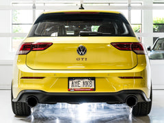 AWE Track Edition Exhaust for VW MK8 GTI - Diamond Black Tips - Mounted