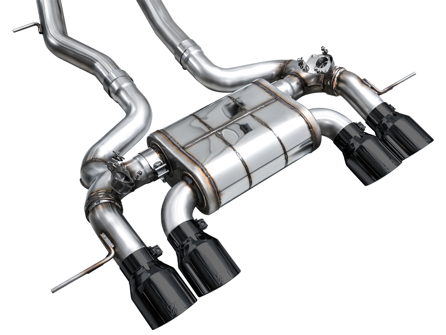 AWE   SwitchPath™ Exhaust for BMW G87 M2 - Diamond Black Tips - Mounted