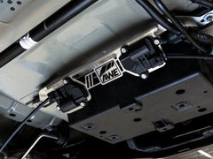 AWE Valve Motor Bracket for 2018 + Mustang GT with the Active Valve Performance Exhaust - Mounted
