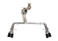 AWE Track Edition Exhaust for Audi B8 S4 3.0T - Diamond Black Tips (90mm) - Primary