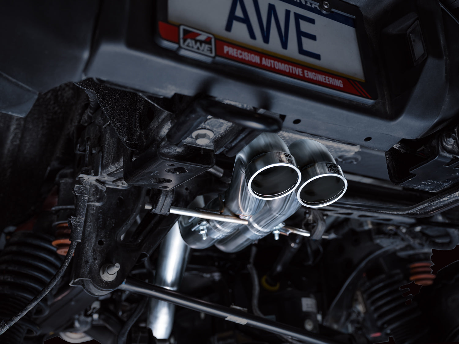 AWE SwitchPath Exhaust for Ford Bronco Raptor - Dual BashGuards - Mounted