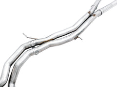 AWE Track Edition Exhaust for Audi B9 RS 5 Coupe - Non-Resonated - Diamond Black RS-style Tips - out of package