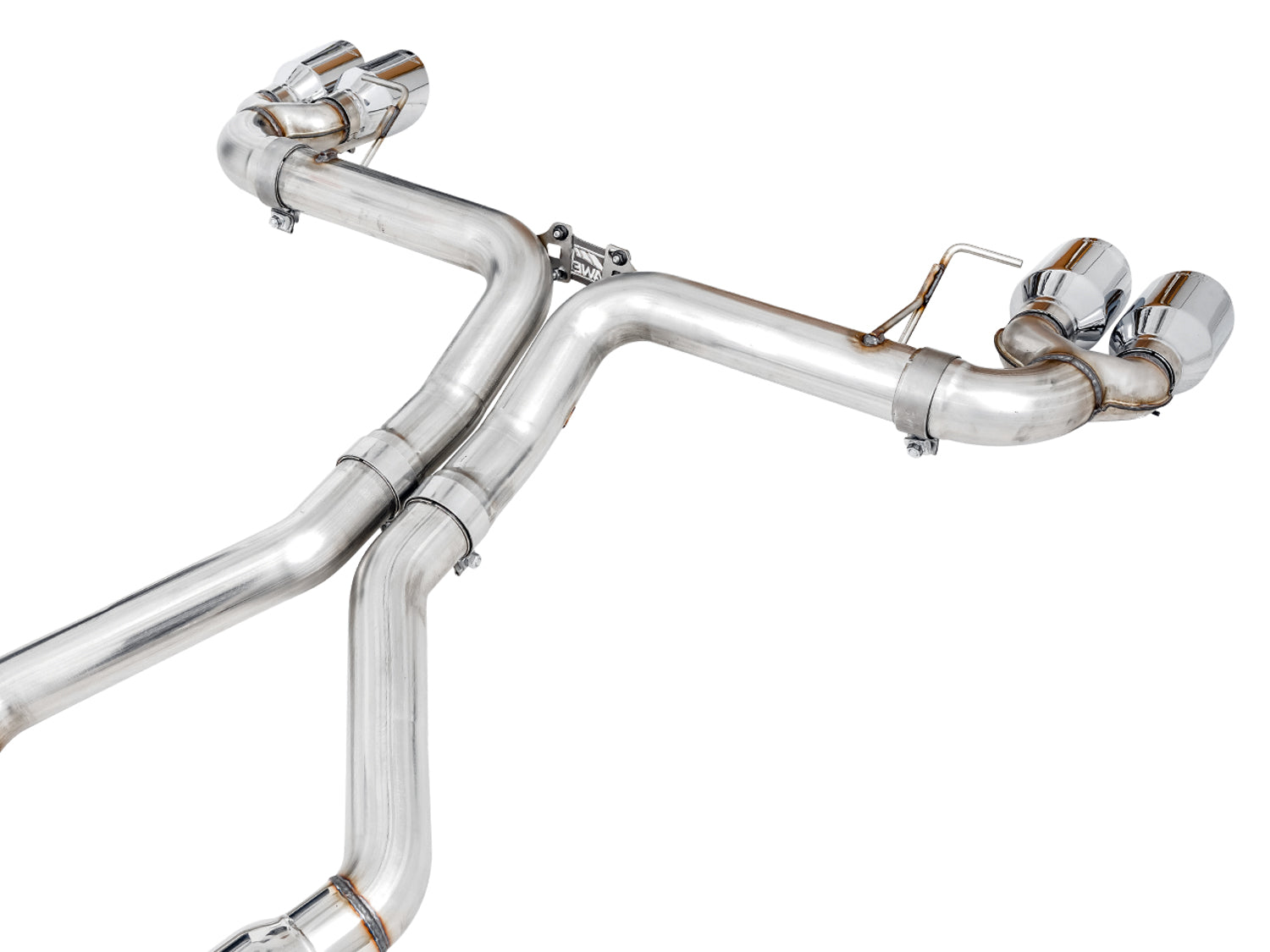 AWE Track Edition Exhaust for G2X M340i / M440i - Chrome Silver Tips - out of package