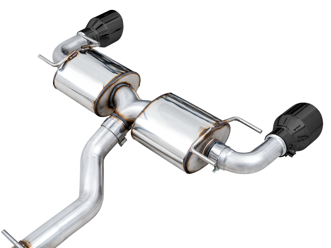 AWE Touring Edition Exhaust for Subaru BRZ / Toyota GR86 / Toyota 86 / Scion FR-S - Diamond Black Tips - out of package