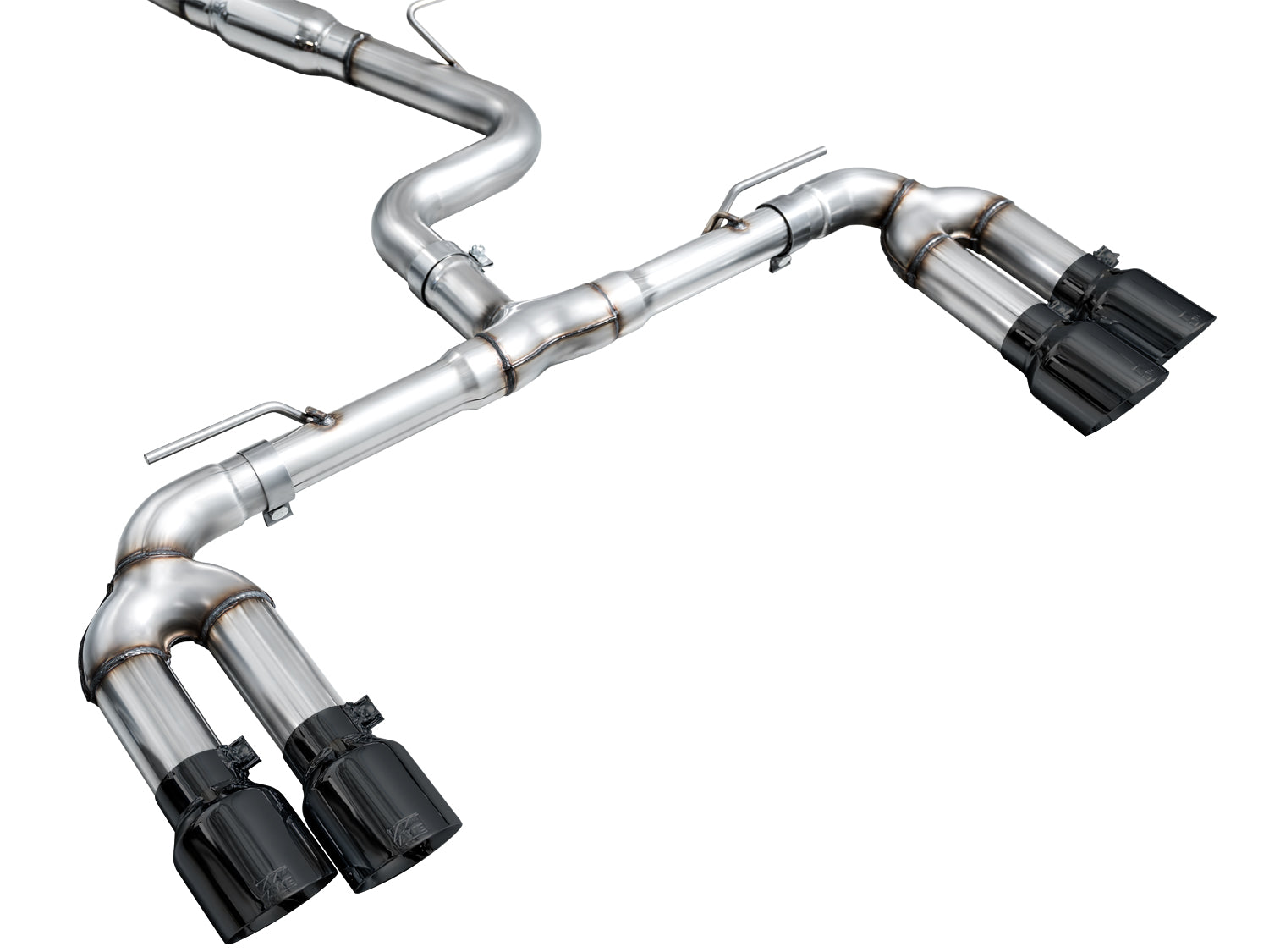 AWE Track Edition Exhaust for Audi 8Y S3 - Diamond Black Tips - out of package