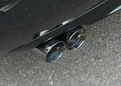 AWE Track Edition Quad Tip Exhaust for Audi B7 A4 3.2L - Diamond Black Tips - Primary