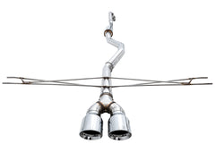 AWE Track Edition Exhaust for 10th Gen Civic Si Coupe / Sedan (includes Front Pipe) - Dual Chrome Silver Tips - out of package