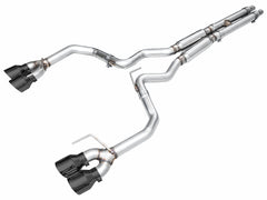 AWE Track Edition Exhaust for S650 Ford Mustang Dark Horse - Quad Diamond Black Tips - Primary