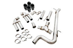AWE Track Edition Exhaust for Audi 8V S3 - Diamond Black Tips, 102mm - out of package
