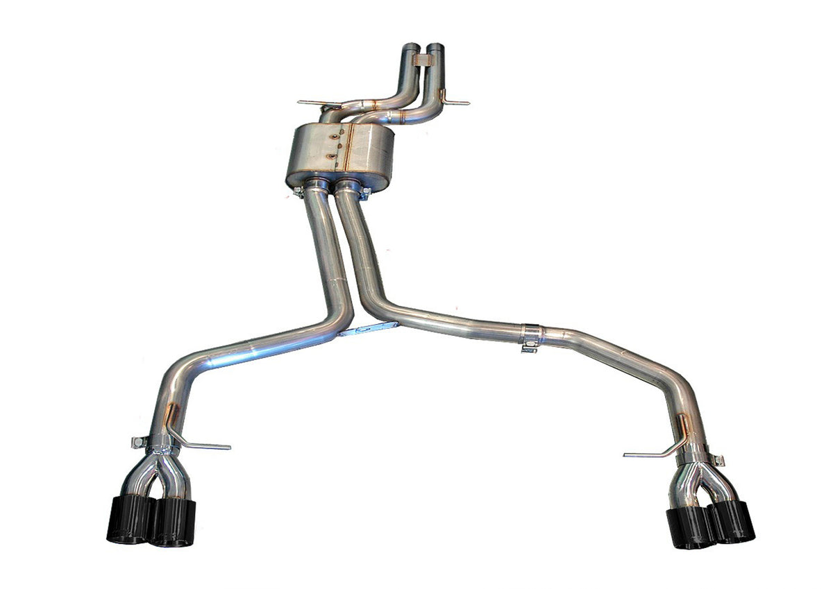 AWE Track Edition Exhaust System for B8 S5 4.2L - Diamond Black Tips - Primary