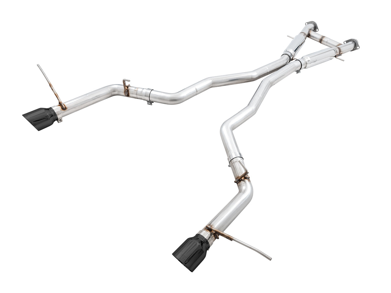 AWE Track Edition Exhaust for Jeep Grand Cherokee SRT - Diamond Black Tips - Primary