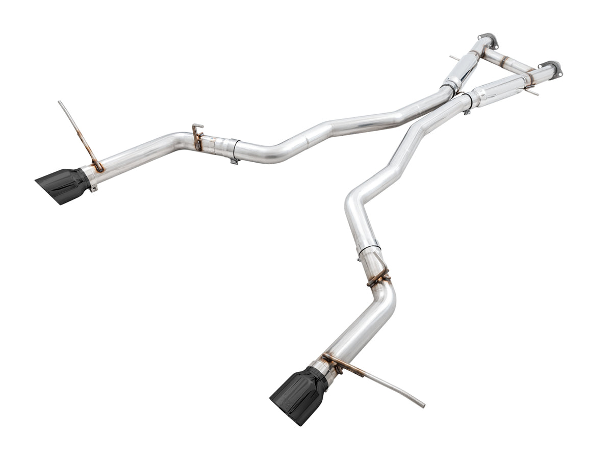 AWE Track Edition Exhaust for Jeep Grand Cherokee SRT - Diamond Black Tips - Primary