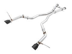AWE Track Edition Exhaust for Jeep Grand Cherokee SRT - Diamond Black Tips - Primary