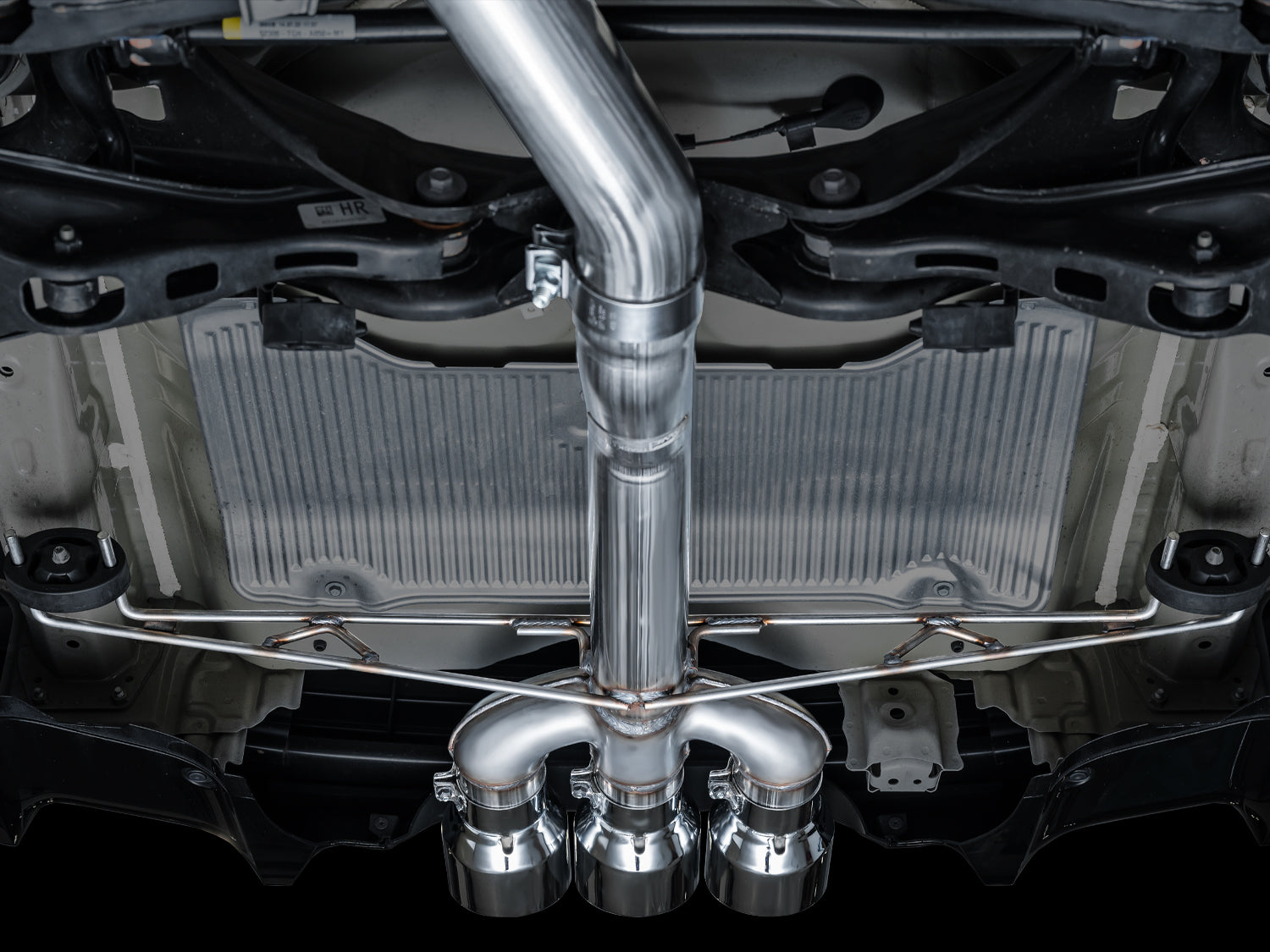 AWE Track Edition Exhaust for DE5 Integra Type-S - Triple Chrome Silver Tips - Mounted
